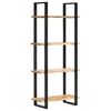 vidaXL 4-Tier Bookcase 80x40x180 cm Rough Mango Wood