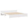 vidaXL Bed Frame without Mattress White 200x200 cm Solid Wood Pine