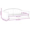 vidaXL Day Bed without Mattress Light Grey 90x190 cm Single Fabric