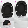 vidaXL Quick Release Toilet suitable for Seat Black