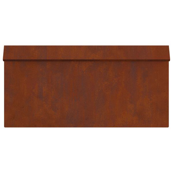 vidaXL Snail Fence Rusty 50 x 3.5 x 25 cm Weathering Steel