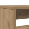 vidaXL 3 Piece Dining Table and Bench set Atisian Oak Engineered Wood