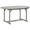 vidaXL Garden Table Grey 200x100x75 cm Solid Acacia Wood