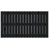 vidaXL Wall Headboard Black 108x3x60 cm Solid Wood Pine