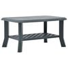 vidaXL Coffee Table | Green | Plastic | 90x60x46 cm | Coffee Table | Rectangular