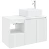 vidaXL Bathroom Furniture Set 2 pcs White Engineered Wood