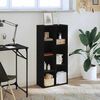vidaXL Bookcase Black Oak 50 x 25 x 102 cm