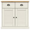 vidaXL Highboard VIGO White 78x40x175 cm Solid Wood Pine