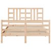 vidaXL Bed Frame without Mattress 140x190 cm Solid Wood Pine