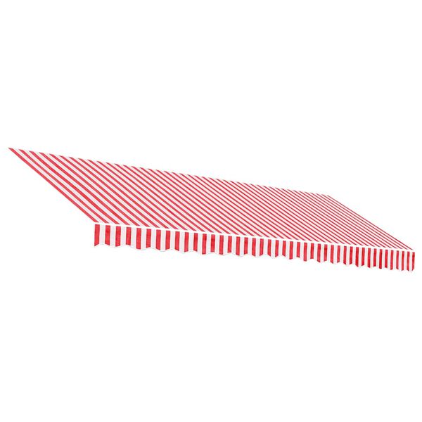 vidaXL Replacement Fabric for Awning Red and White Stripe 4.5x3.5 m