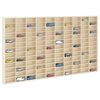 Wall Display Case with Shelf Beige 98 x 4.5 x 55 cm Engineered Wood