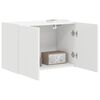 vidaXL TV Wall Cabinet White 59.5 x 31 x 40 cm Engineered Wood