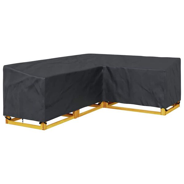 vidaXL Furniture Cover Black 260 x 210 x 80 cm 600D Oxford Fbric