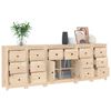 vidaXL Sideboard 230x35x80 cm Solid Wood Pine