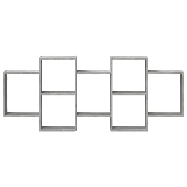 vidaXL Wall Shelf Concrete Grey 159x18x65 cm Engineered Wood