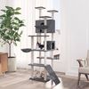 vidaXL Cat Tree with Sisal Scratching Posts Dark Grey 191 cm