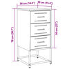 vidaXL Bedside Cabinets 2 pcs White 36x39x78 cm Steel