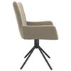 vidaXL Swivel Dining Chairs 2 pcs Light Grey Velvet
