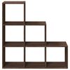 vidaXL Room Divider Bookcase&nbsp;3-Tier&nbsp;Brown Oak 99x29x99 cm Engineered Wood