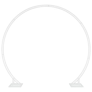 vidaXL Wedding Arch White 220 x 45 x 200 cm Steel
