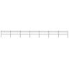 vidaXL Garden Fence with Spear Top Steel 1172x80 cm Black