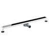 vidaXL Shower Drain Glass Cover with 360&deg; Siphon Black 100 cm