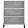 vidaXL Highboard Concrete Grey 69.5x34x180 cm Engineered Wood