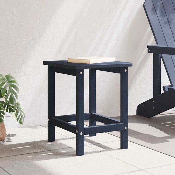vidaXL Adirondack Side Table Navy blue 38 x 38 x 46 cm HDPE