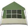 vidaXL Family Tent with Roof Green and Beige 622 x 295 x 238 cm