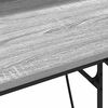 vidaXL Desk with Shelf Grey Sonoma 100 x 50 x 86.5 cm Engineered Wood