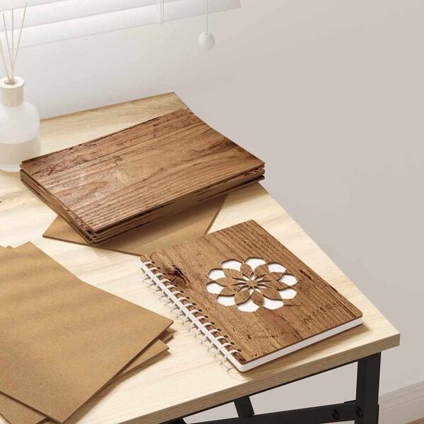 vidaXL Decor Panels 50 pcs Old Wood 21 x 30 x 0.27 cm Engineered Wood