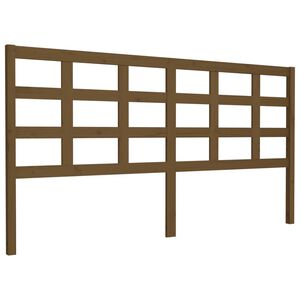 vidaXL Bed Headboard Honey Brown 185.5x4x100 cm Solid Wood Pine