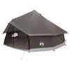 vidaXL Tipi Tent Brown Grey 600 x 600 x 350 cm Polyester and Steel