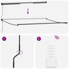 vidaXL Retractable Awning Anthracite and White 4.5x3 m Fabric&Aluminium