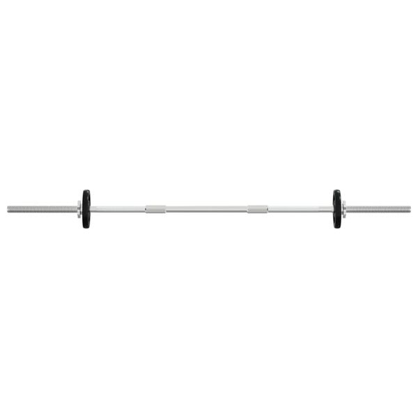 vidaXL Barbell and Dumbbell with Plates 90 kg Cast Iron
