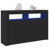 vidaXL Sideboard Black 116 x 30 x 75 cm Engineered Wood