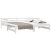 vidaXL Pull-out Day Bed without Mattress White 2x(90x190) cm