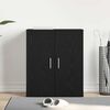 vidaXL Shoe Cabinet Black Oak 60 x 35 x 70 cm Engineered Wood