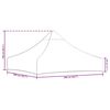 vidaXL Party Tent Roof 2x2 m Terracotta 270 g/m²