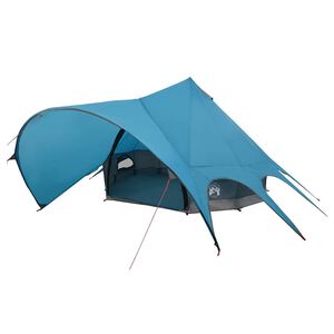 vidaXL Teepee Tent 5-Person 5-Person Blue and Grey