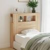 vidaXL LED Headboard Sonoma Oak 100x18.5x103.5 cm Engineered Wood