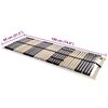 vidaXL Slatted Bed Base Brown 80 x 190 cm Solid Beech Wood