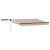 vidaXL Electric Retractable Awning Beige and Anthracite 3.5 x 2.5 m
