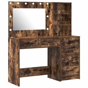 vidaXL Dressing Table 2 pcs Brown 78.5 x 41 x 135 cm Engineered Wood