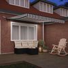 vidaXL Automatic Retractable Awning with LEDs Anthracite&White 300x250 cm