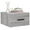 vidaXL Wall-mounted Bedside Cabinet Grey Sonoma 35x35x20 cm