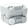 vidaXL Camping Toilet Grey and White 41.5 x 36.5 x 30 cm Polyethylene