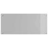 vidaXL Kitchen Backsplash 2 pcs Light Grey 90 x 40 cm Tempered Glass
