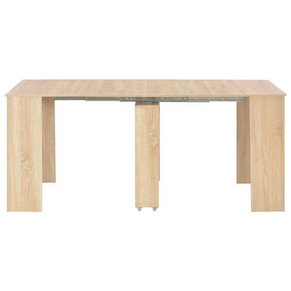 vidaXL Extendable Dining Table Sonoma Oak 175x90x75 cm