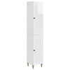 vidaXL Cabinet Set 2 pcs High Gloss White Engineered Wood